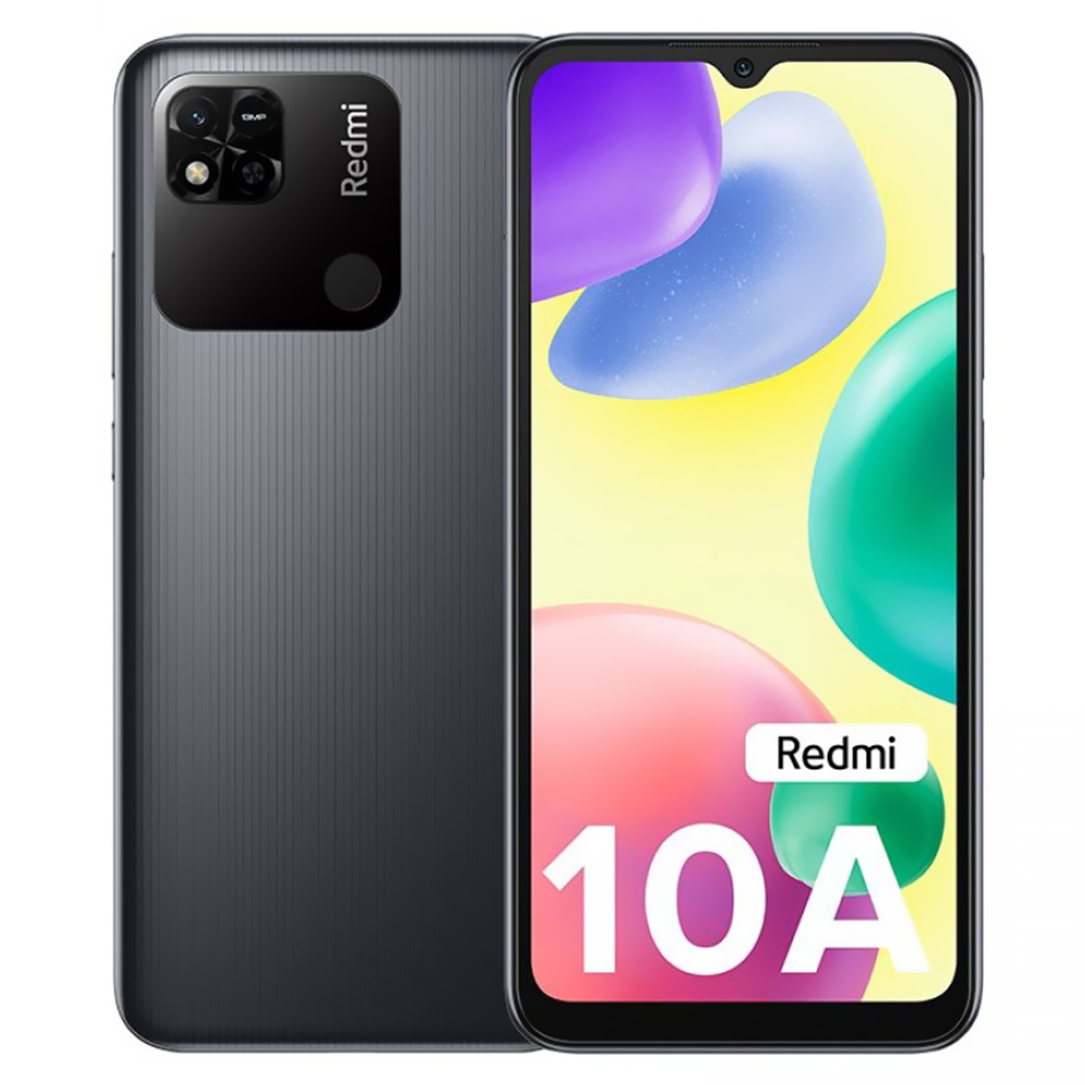 Celular Xiaomi Redmi 10A 3GB de RAM / 64GB / Tela 6.53" / Dual Sim LTE - Graphite Cinza